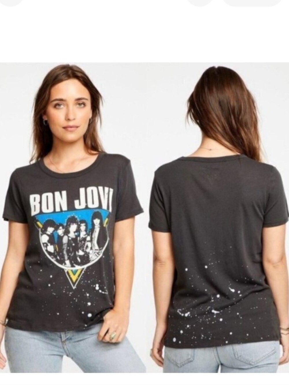 2 Chaser Graphic Band Tees - Blondie & Bon Jovi